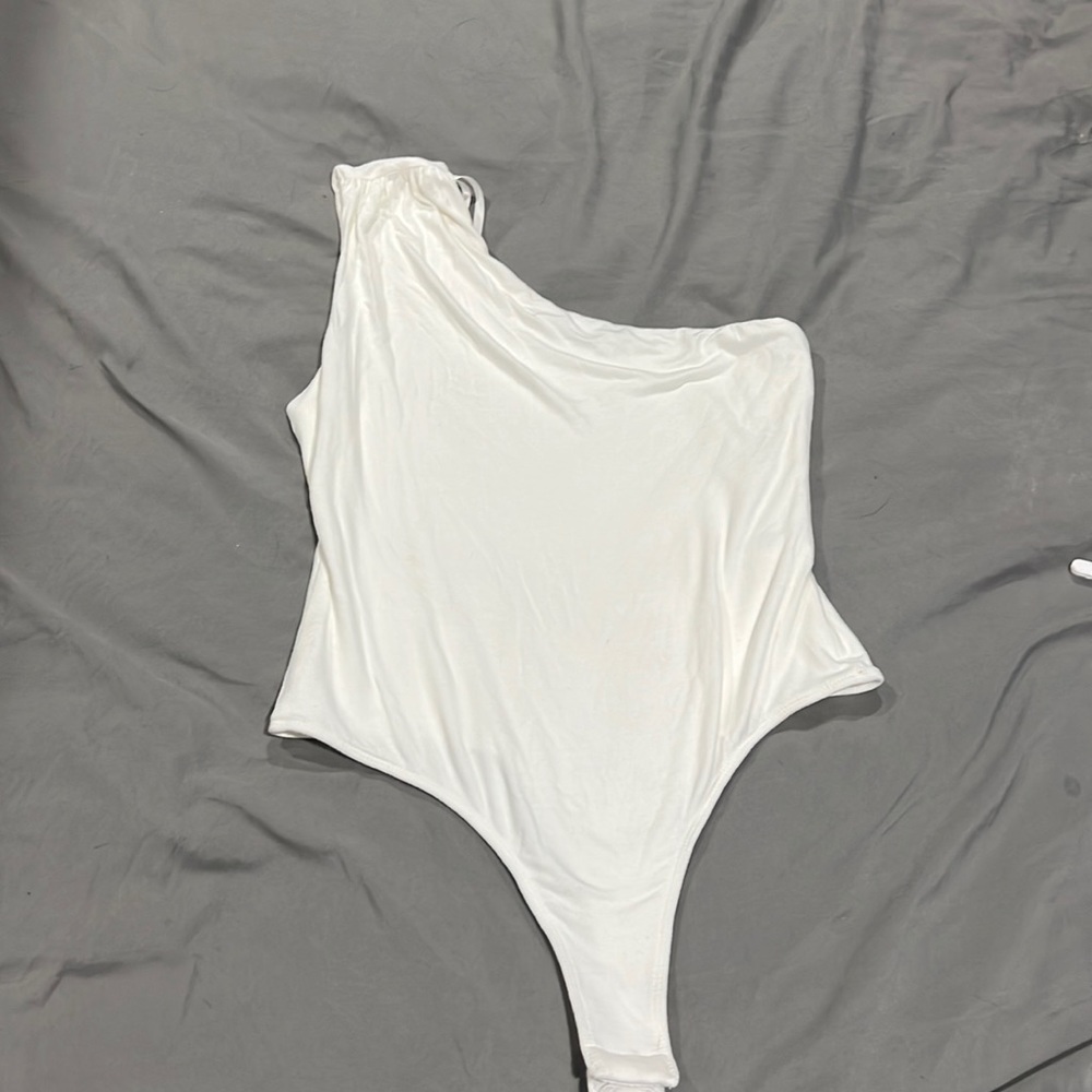 One shoulder body suit